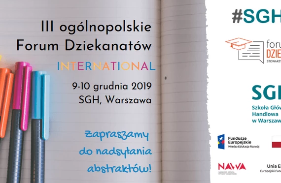 Forum Dziekanatów 2019 &#8211; zapraszamy do nadsyłania referatów