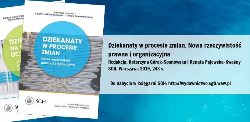 Nowa książka: Dziekanaty w procesie zmian. Nowa rzeczywistość prawna i organizacyjna