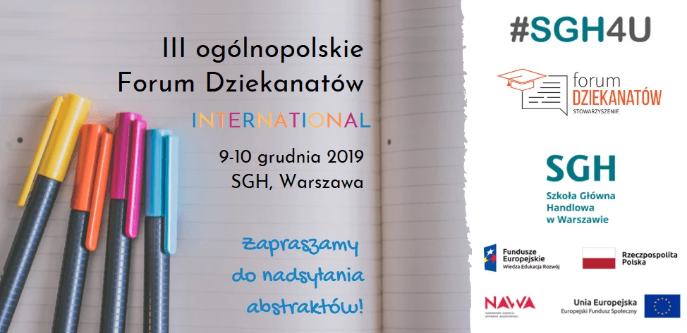 Forum Dziekanatów 2019 – zapraszamy do nadsyłania referatów